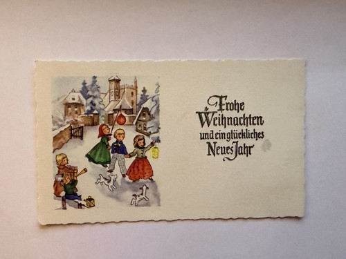 Historische glückwunschkarte - historische,