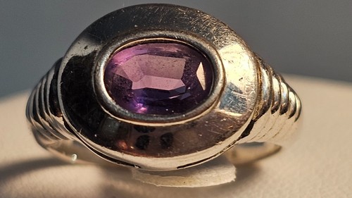 Vintage ovaler amethyst - vintage~**ovaler,