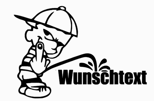 Aufkleber piss männchen - aufkleber,