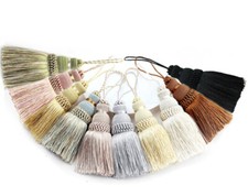 Feine Türgriff-,Schlüsselquaste Kordel Troddeln Anhänger Raffhalter Farbauswahl