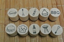 RAYHER MINI- HOLZSTEMPEL-SET  "BBQ"