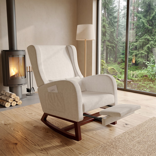 Beige schaukelstuhl - beige,