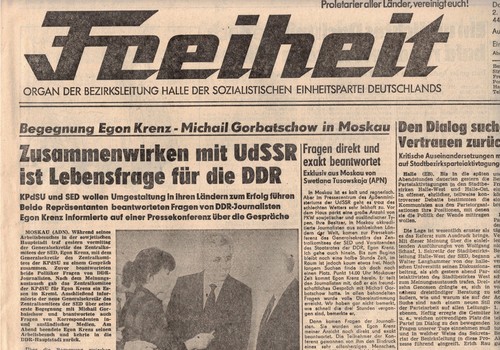 Ddr zeitung freiheit halle - ddr,