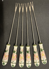 ***Villeroy & Boch***WILDROSE*** Fonduegabel***sehr guter Zustand, handbemalt*