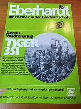 Prospekt Eberhardt Drehpflug Tiger Landwirtschaft Traktor Schlepper S
