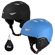 Skihelm Snowboardhelm Schneesporthelm Herren Damen Wintersport Sport M/L Schwarz