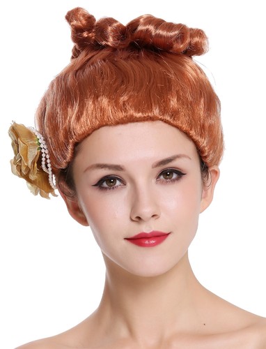 Perücke damen karneval rot - perücke,