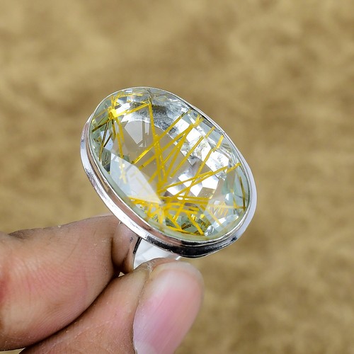 Natürlicher goldener rutil - natürlicher,