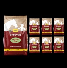 7 x deuka deukavalli Apfel 1 kg Pferdeleckerli Pferdefutter Belohnung Cobs