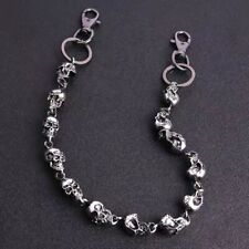 Punk schwere Taillenkette Vintage Punk Gürtel Kette Totenkopf Hosenkette für Damen Herren
