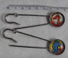 Set mit 2 Schmucknadel Brosche