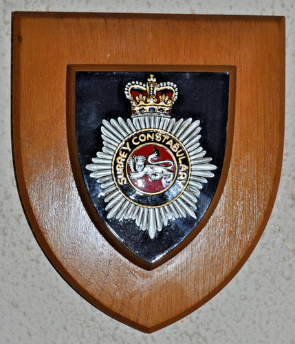 Surrey polizei plakette - plakette, schild