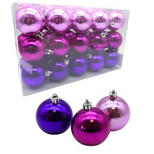 30 Weihnachtskugel Ø6cm Set Weihnachten Christbaumkugel Bruchfest Baumschmuck