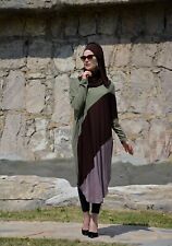Tunika-Tunik-Hijab Kleid-langer Oberteil-Tesettür H-601 