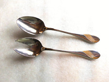 WMF Charme 2 teiliges Salatbesteck Besteck Cromargan Golddekor TOP