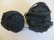   10 , 20 m Gummilitze, Wäschegummi , Masken  Gummiband Schwarz  ,3 mm 5 mm