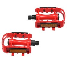 Fahrradpedale MTB Aluminium Fahrrad Pedale Universal rutschfest trekking Rot