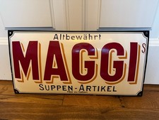 Emailleschild, MAGGI Suppen