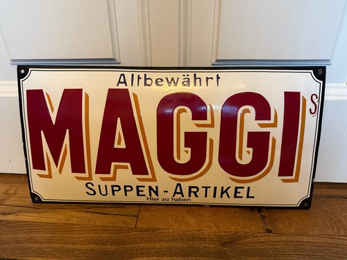 Emailleschild maggi suppen - emailleschild,,