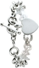 Gravur Silberarmband Kette Herzanhänger Tiffany Miller Silber 925