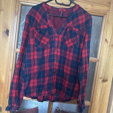 Damen Hemd Bluse FB Sisters Gr.L schwarz rot kariert