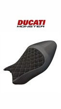 Sitzbezug  Ducati Monster 1200s 2014-2016 Carbon  Alcantara Rauten Individuell