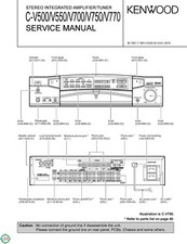 Service Manual-Anleitung für Kenwood C-V500, C-V550, C-V700, C-V750, C-V770 