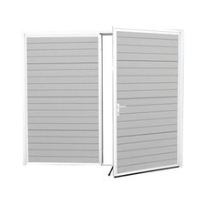 Aluminium Doppelflügel Tor auf Maß Garagentor mit Isoliert nach außen öffnend