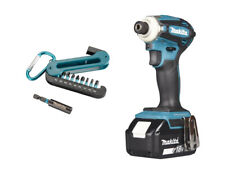 Makita 1/4 Zoll Akku Schlagschrauber DTD 172 Z Sologerät + Impact Black Bit-Set