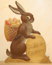 Osterhase Pappe ANTIK