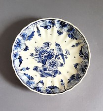 Delfter Wandteller - Schale - König, Holland - Delfter blau - Vogel - Ø 24 cm