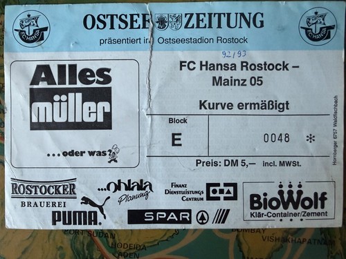 Ticket bundesliga fc hansa - ticket,