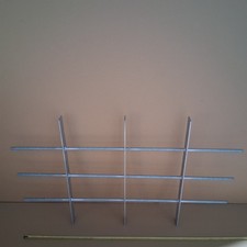 Sicherheitsgitter verzinkt Fenstergitter Gitter Schutzgitter 69x115 cm