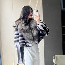 Frauen Echt Rex Kaninchen Pelz