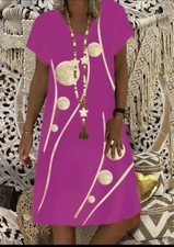 Damen Sommer Leichte Kleid, Grosse 58-60,neu,Baumwolle 85%