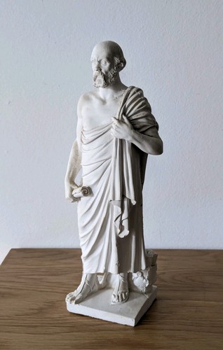 Skulptur gips figur - gips-figur,, sokrates