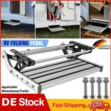 Single Step Manual Trittstufe Tritt Aluminum Einstieg Wohnmobil Wohnwagen 200kg
