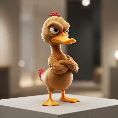 Grumpy ente die mürrische - grumpy,