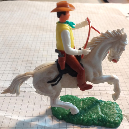 Elastolin berittener cowboy - elastolin:,