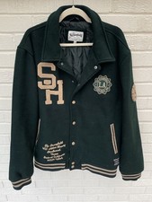 The Stronghold Jacke Herren Xxl 2xl Grün Varsity Letterman USA College Popper