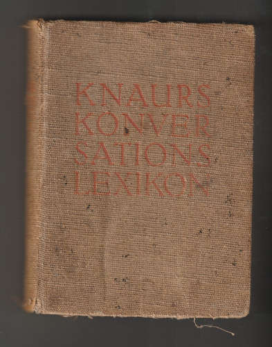 Knaurs konversationslexikon - konversationslexikon, a