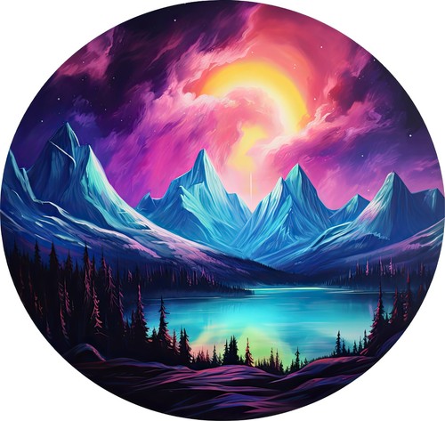 Sticker nordlicht - 3x,