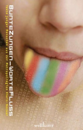 Bunte zungen worte fluss - zungen,