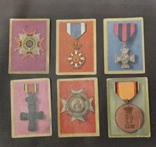 6 Zigarettenbilder Waldorf Astoria "Orden" antik Sammler