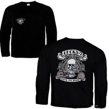 Biker T-Shirt Longsleeve Totenkopf Skull Choppers Motiv *4240 LS
