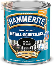 Hammerite Metallschutzlack Matt Schwarz 3in1 Rostschutz 250ml Metall Lack