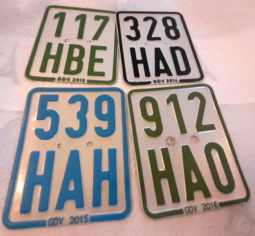 Nummernschild mofa - 4,