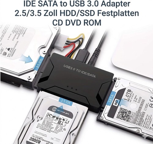 Ide sata usb 0 - 3.0, adapter