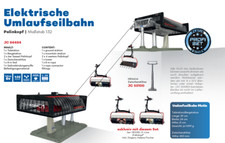 JC 84484 D LINE Umlaufseilbahn Seilbahn Profiset ISCHGL PALINKOPF schwarz rot