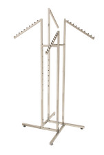 4-Way Schräger Kleidung Schiene Kleiderständer Mode Wasserfall Laden Display Neu